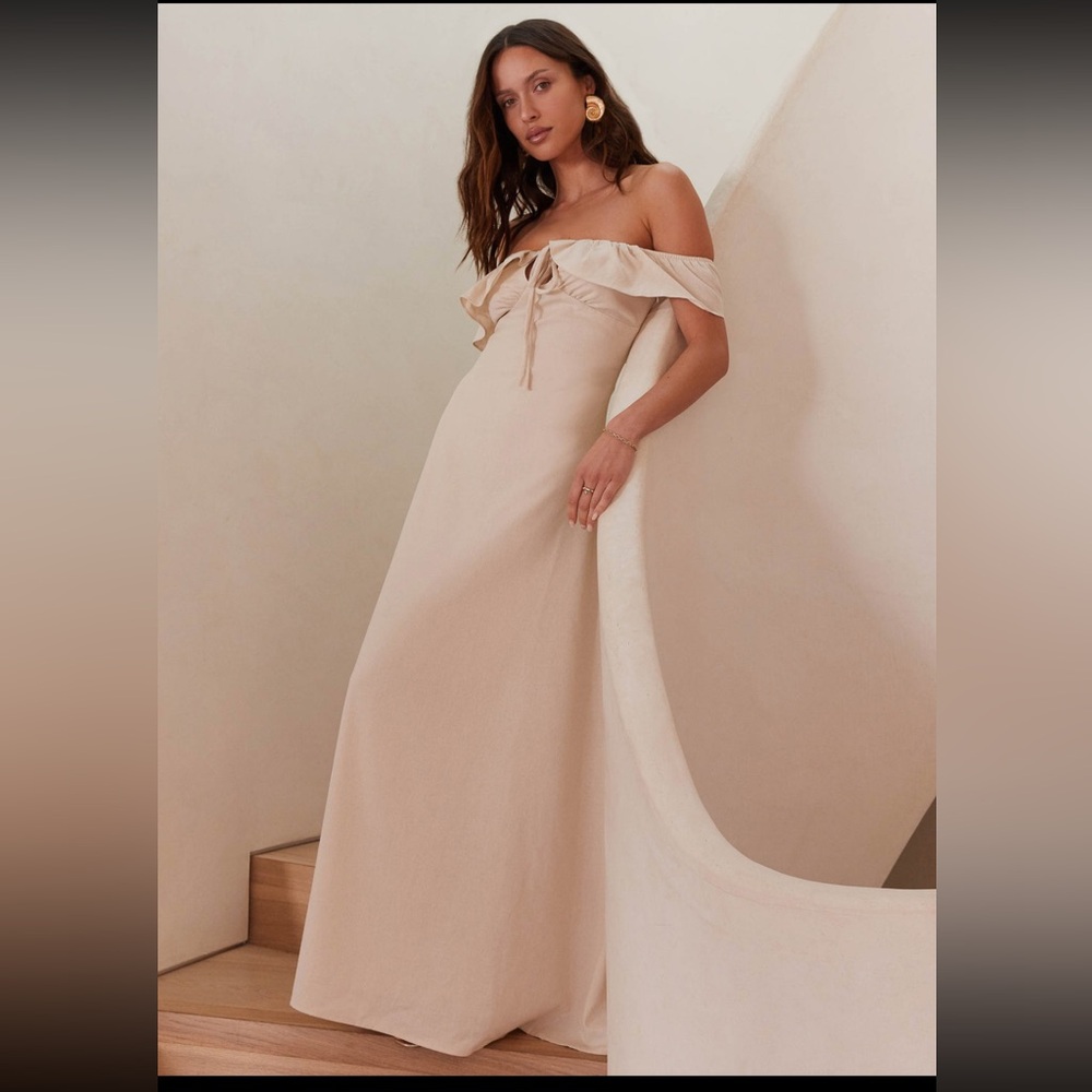PEPPERMAYO Amarosa Linen Maxi Dress BNWT